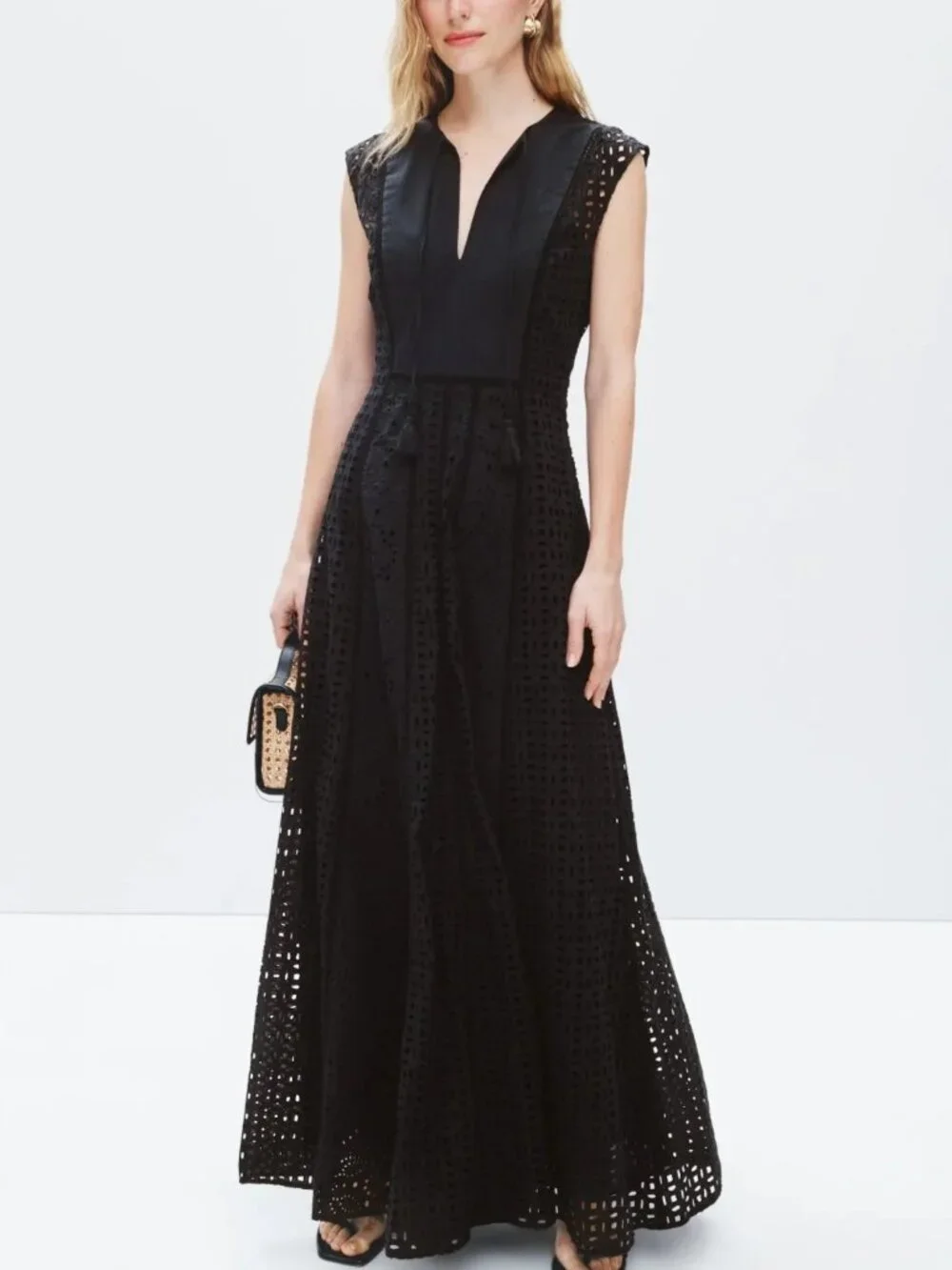 Veronica Beard Alina Dress 100% Cotton Size 2 MSRP $698 - Picture 2 of 12